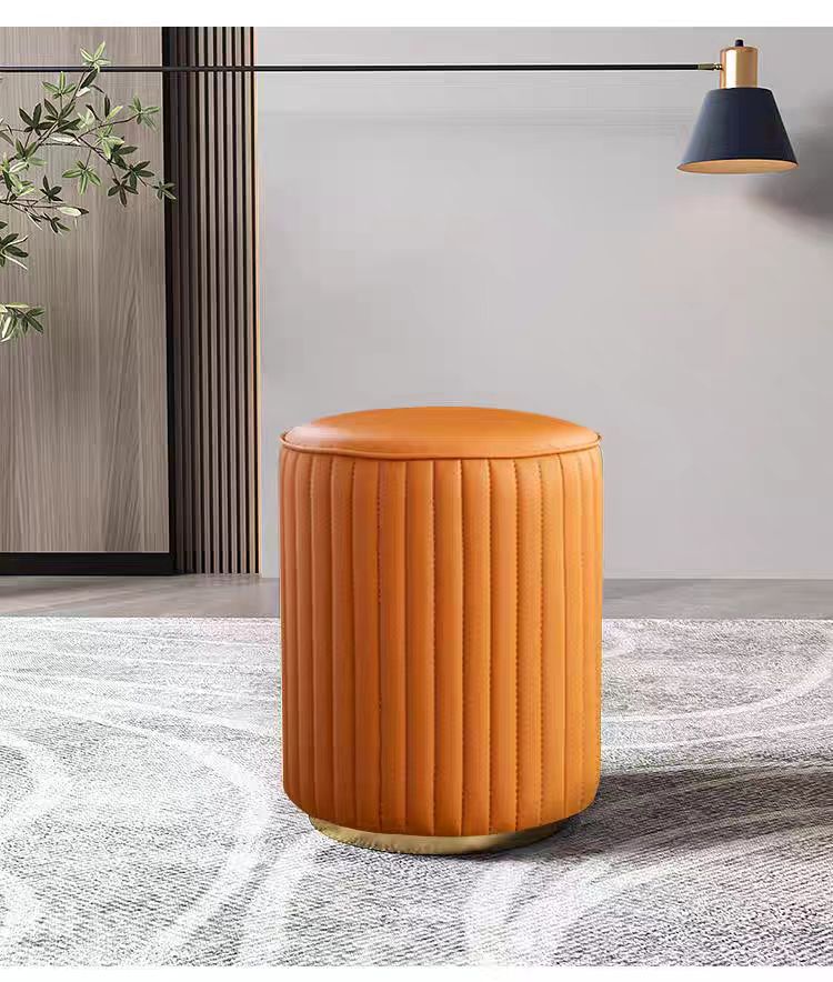 家用皮凳小凳子圆凳矮凳家用沙发凳客厅茶几凳墩化妆皮凳换鞋凳
