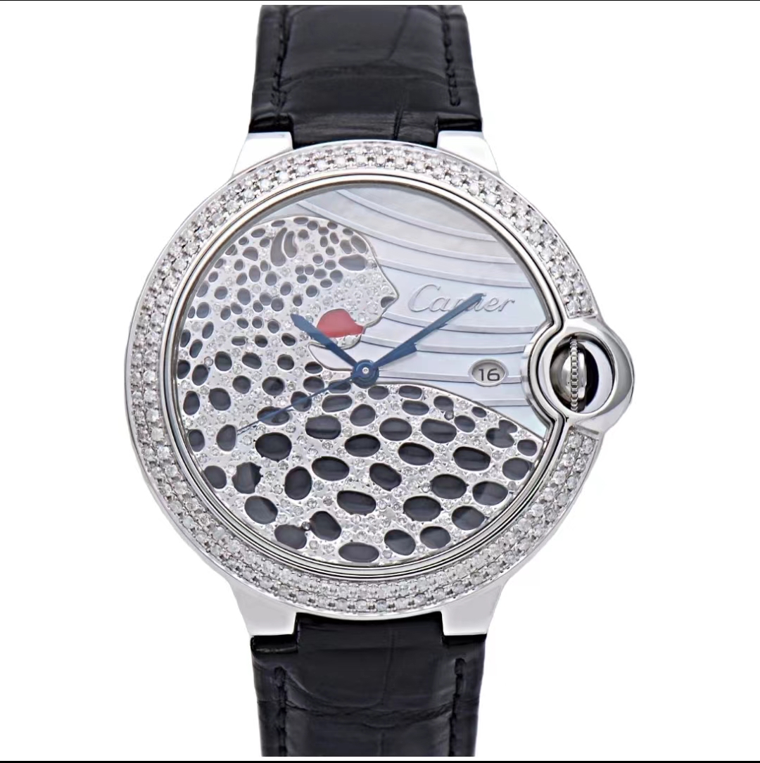 95新 Cartier/卡地亚 蓝气球系列 机械 后钻 后钻盘