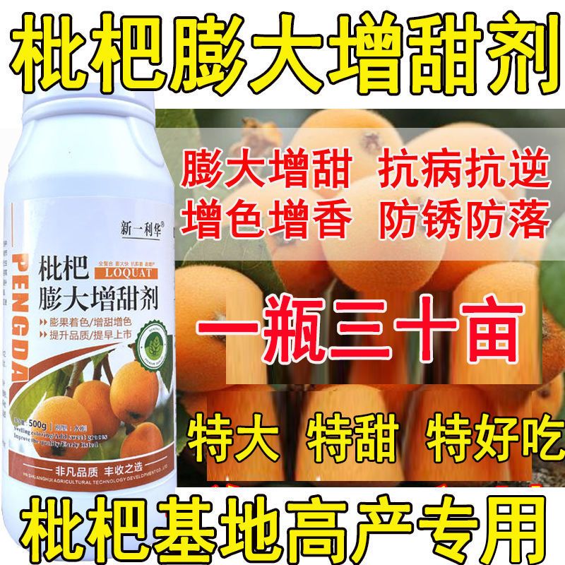 新一利华枇杷大果灵枇杷膨大剂枇杷生长增甜膨大素抗重茬枇杷膨果商品图