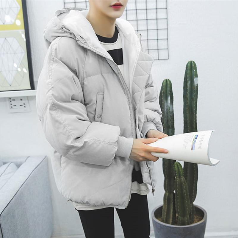 以纯冬装韩版男士面包服羽绒服外套男潮流学生棉袄bf风保暖羽绒服