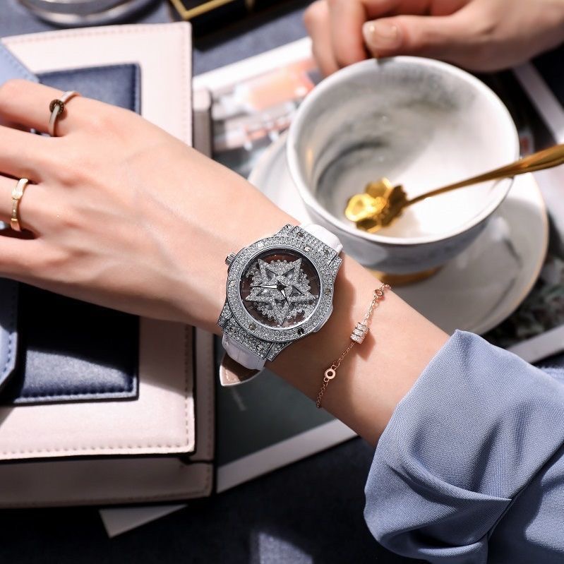 【万象城撤柜】时尚百搭潮流轻奢时来运转女士腕表8823