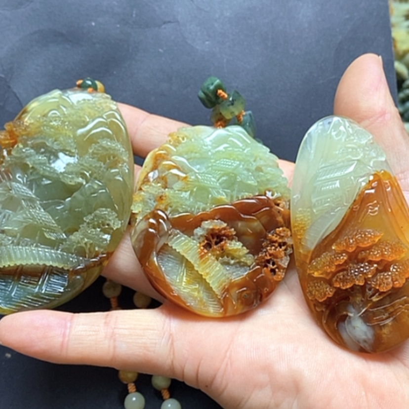 【闪购商品】岫玉挂件未镶嵌阳**岸