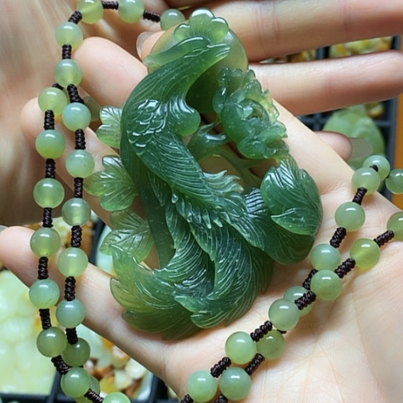 【闪购商品】岫玉挂件未镶嵌咖***?