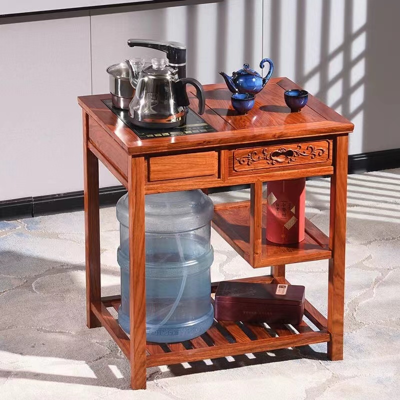 实木茶水柜烧水几非花快煮壶茶台边角柜中式角几置物架全榫卯结构