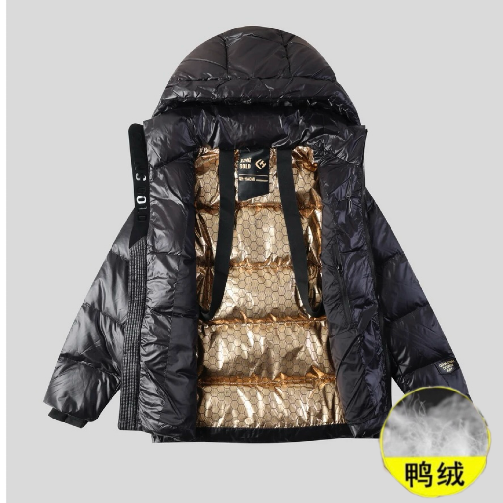 安踏神行黑金羽绒服男2024新款冬季潮牌高端男士夹克外套秋冬款鸭