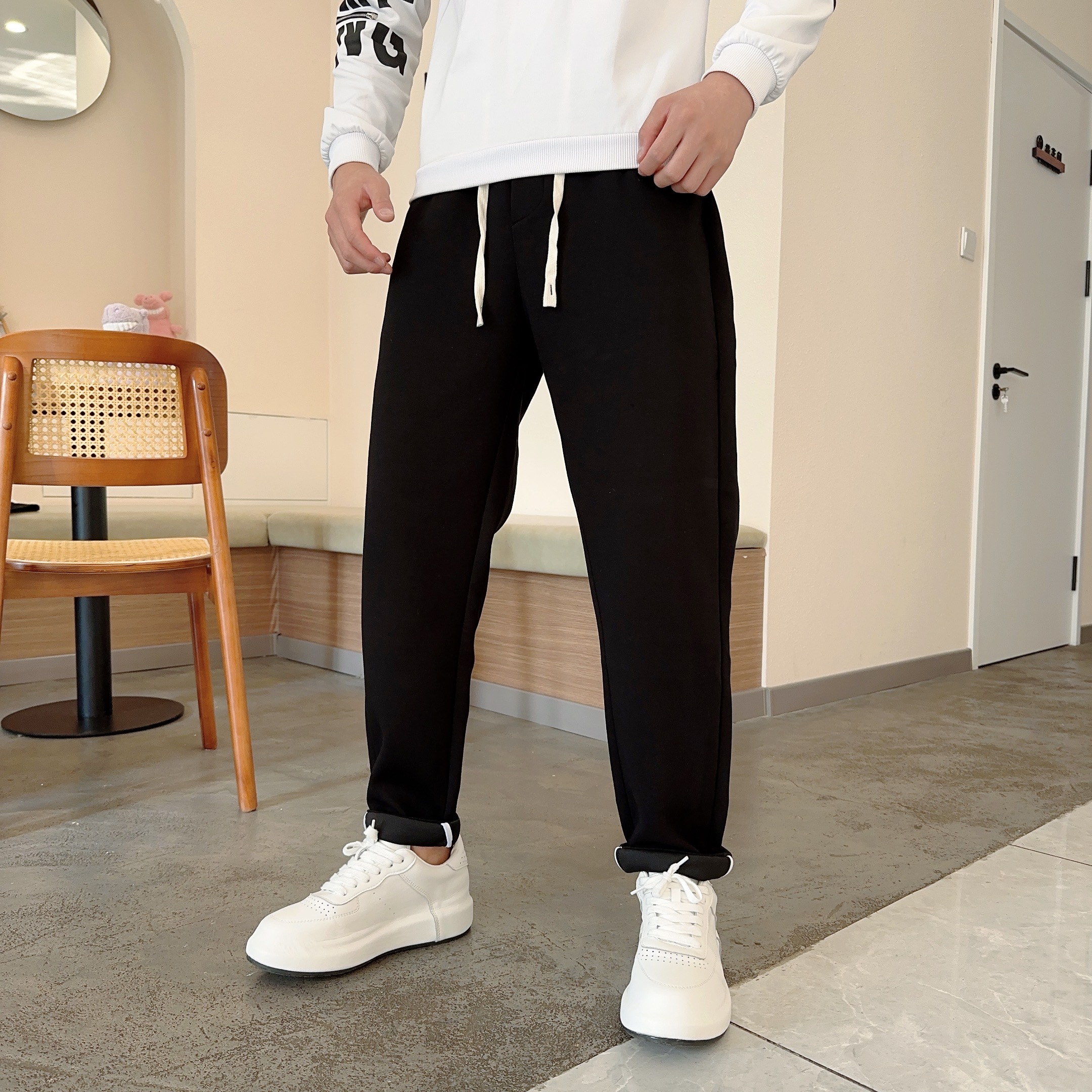 2024秋季男士男款时尚宽松简约百搭潮流休闲裤卫裤2388