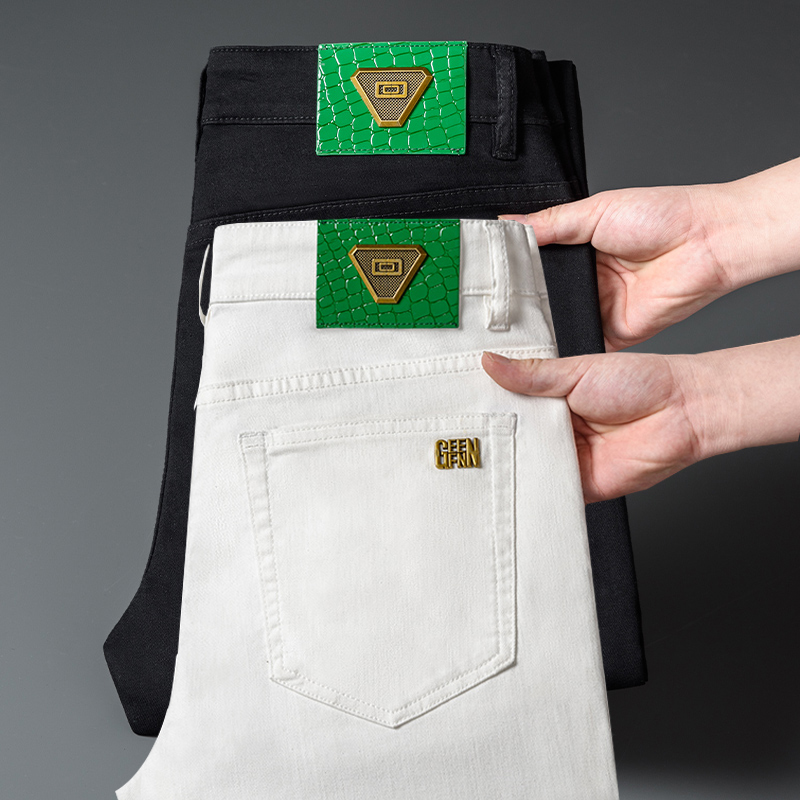 2025秋季新品男士牛仔裤男款百搭时尚修身轻奢弹力直筒高端直筒裤