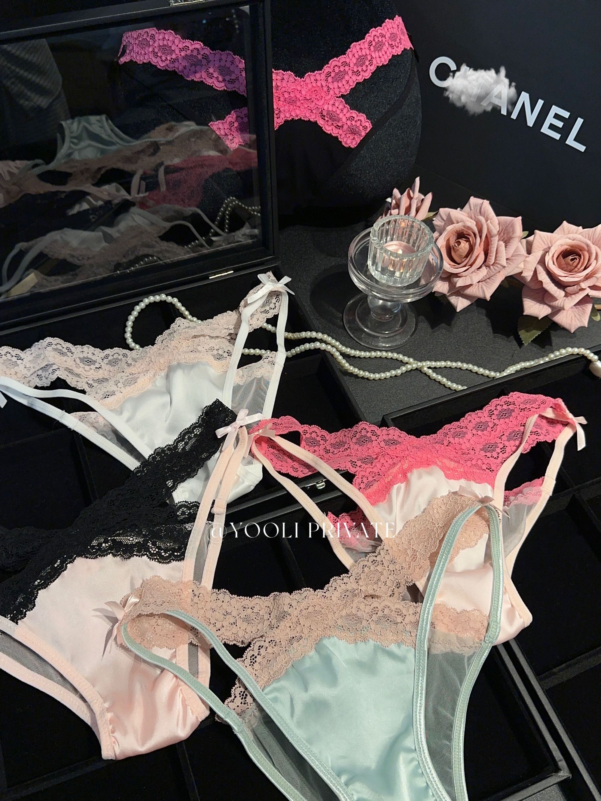 ”永远热辣“ V字缎面美腰辣妹内裤