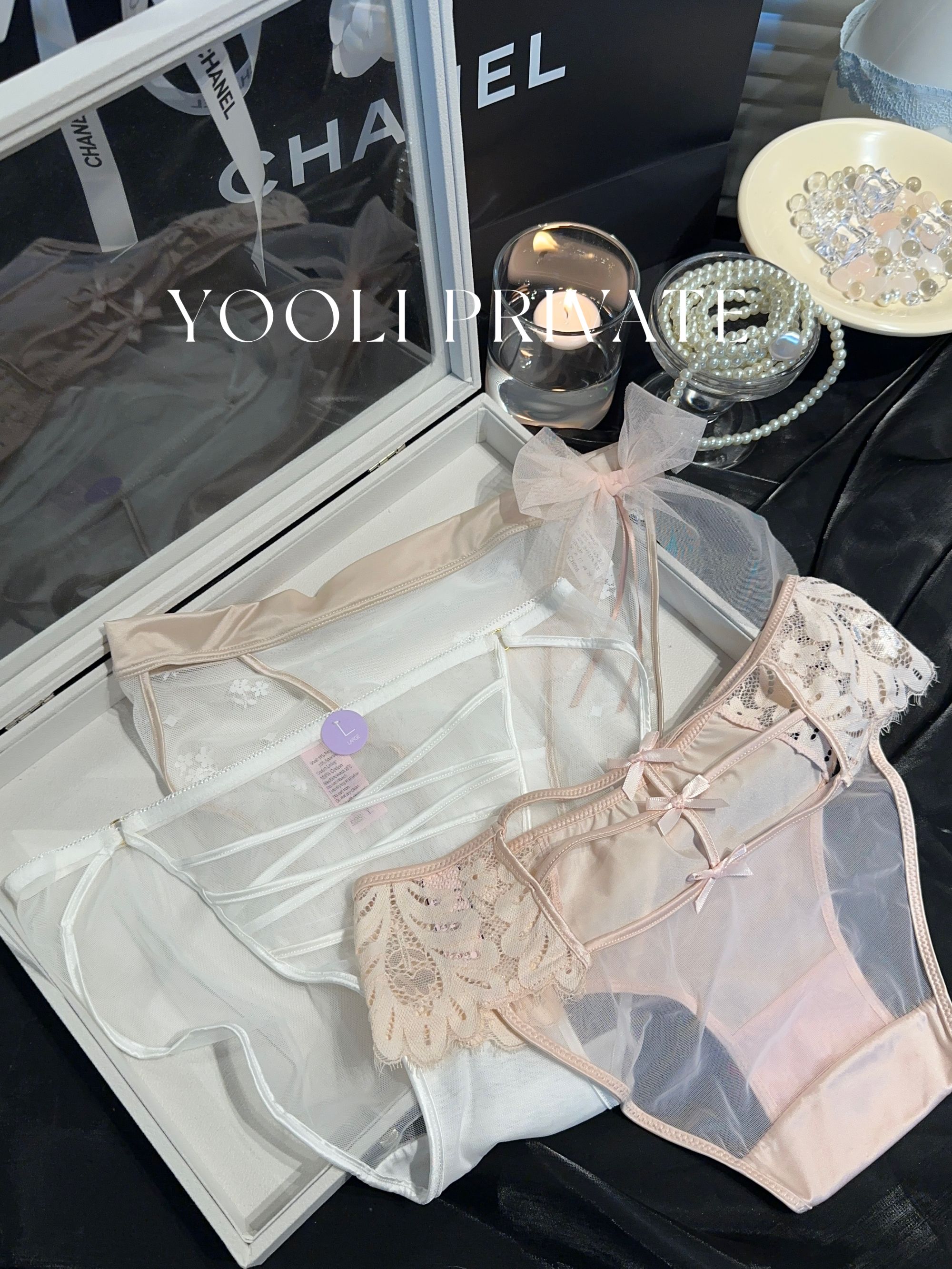 “梦境之翼” 性感甜美镂空网纱内裤