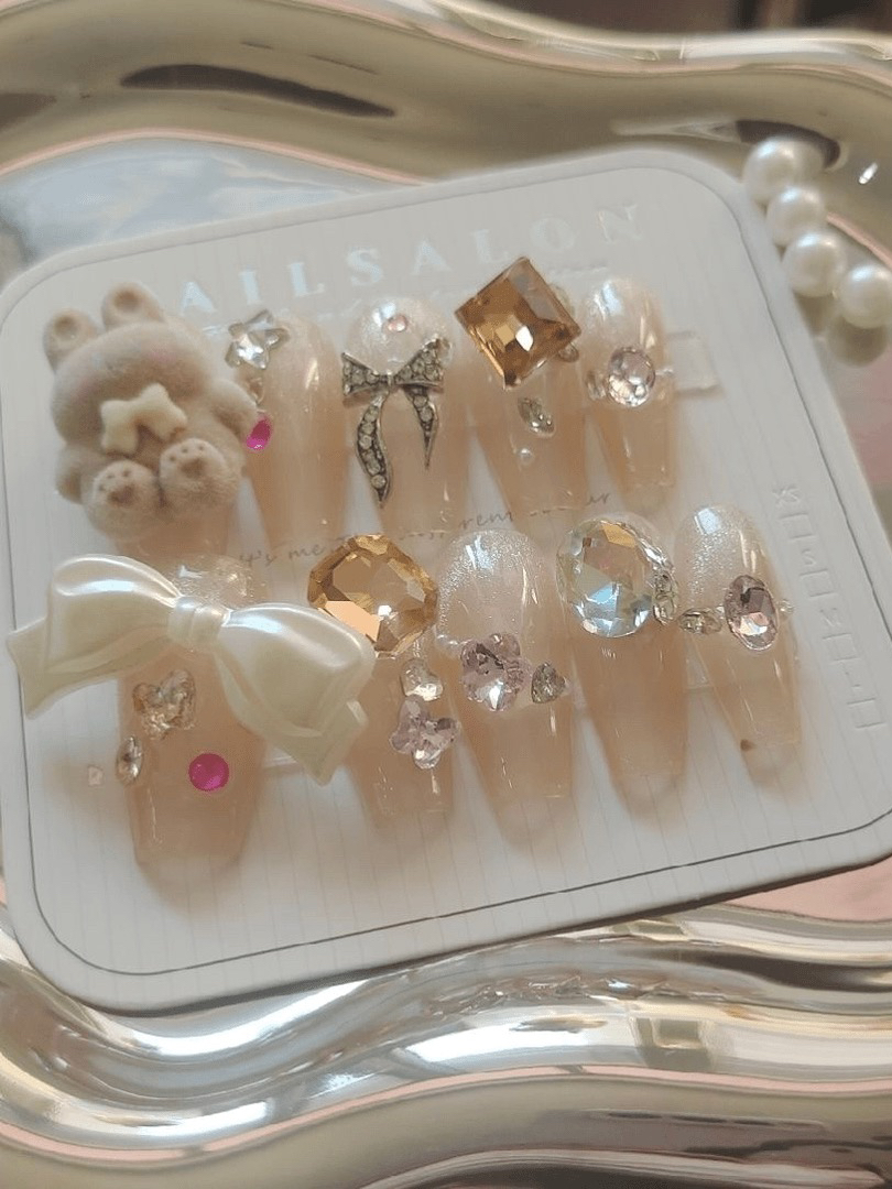 直播链接穿戴甲非主图款，三单包邮，无工具包，完美主义勿拍ins纯欲