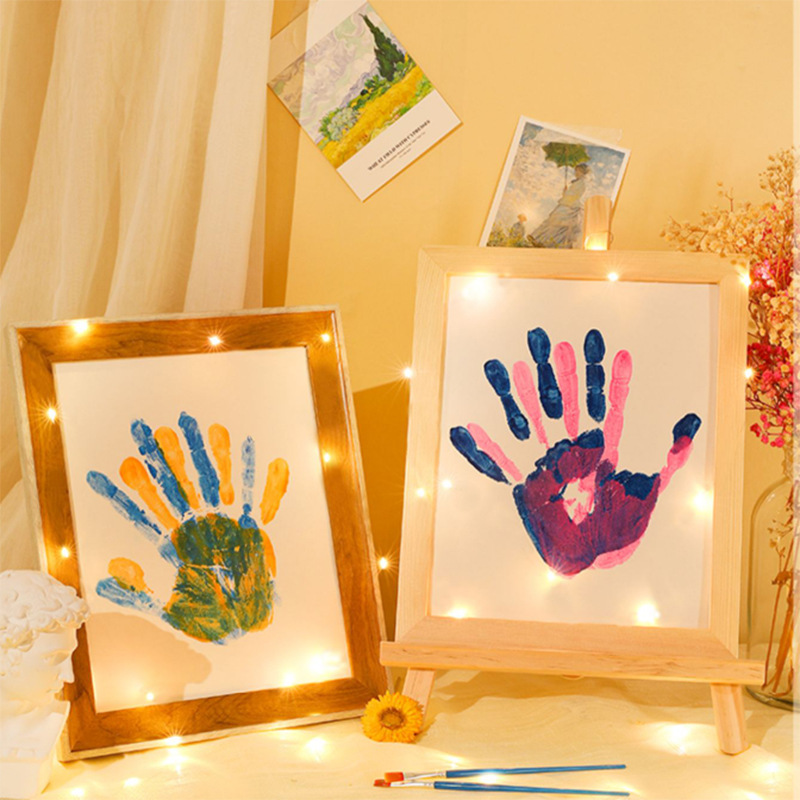 diy情侣手印相框手工掌印泥纪念手膜闺蜜520情人节七夕节生日礼物