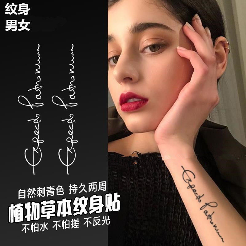 呼神护卫 哈利波特果汁草本纹身贴锁骨女 性感纹身贴