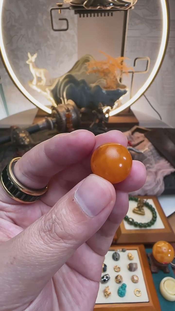 【闪购商品】蜜蜡珠宝奇石未镶嵌约16mm+（多样性发其一）