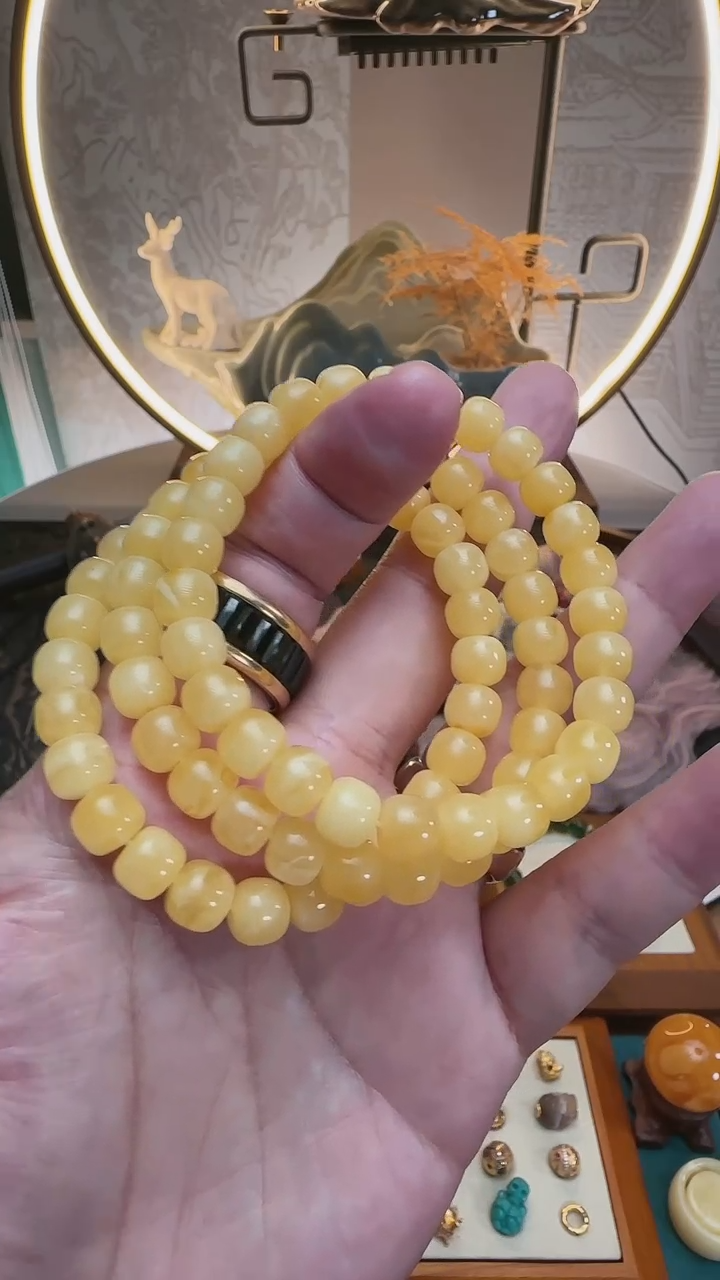 【闪购商品】蜜蜡珠宝奇石未镶嵌约7.5mm+（多样性发其一）