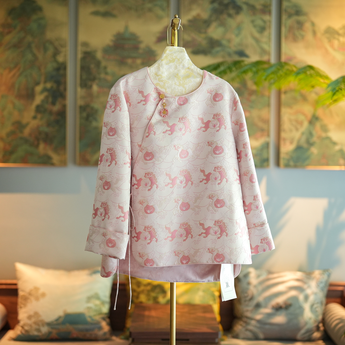 蓝大【颜笙】桑蚕丝上衣外套9938