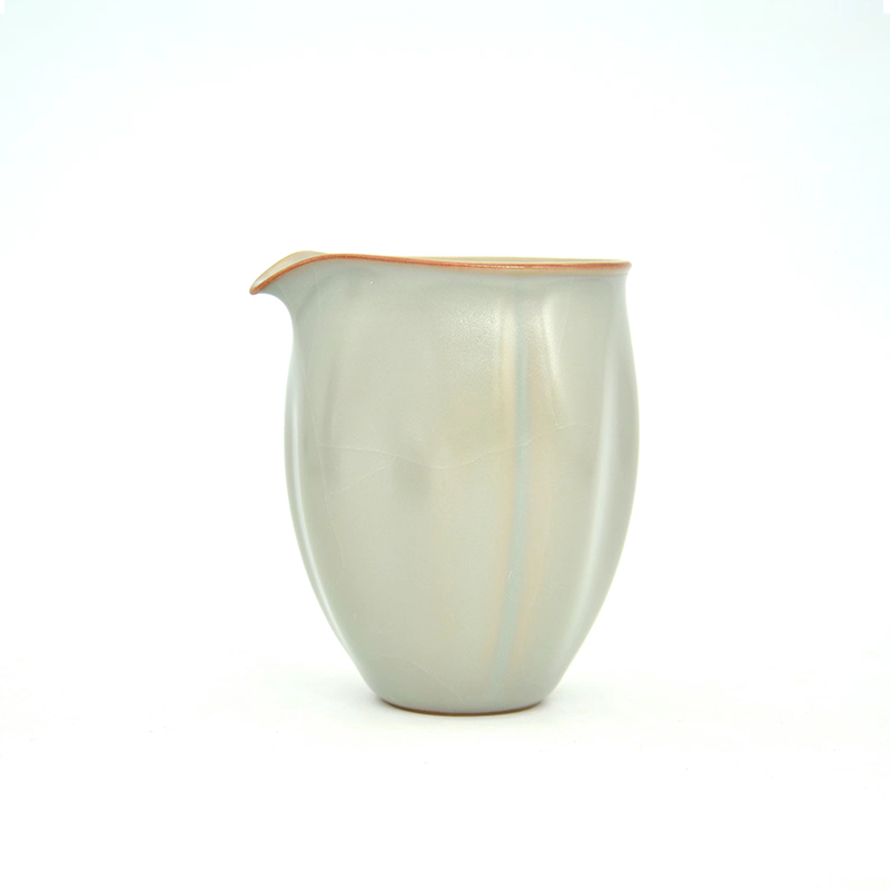 柏采汝窑名窑纯手工公道杯天青釉粉青四代釉小玉旋公道杯IR-134BX