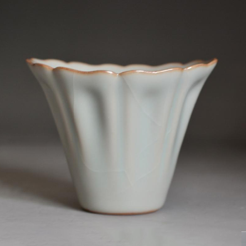 柏采汝窑名窑纯手工主人杯天青色粉青四代釉将意杯BR-226BX