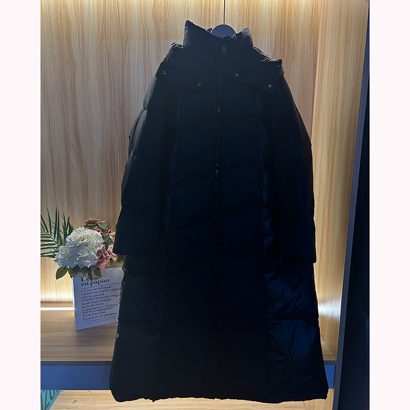 （被子款羽绒服）秋冬季长款过膝时尚百搭保暖宽松连帽羽绒服Z