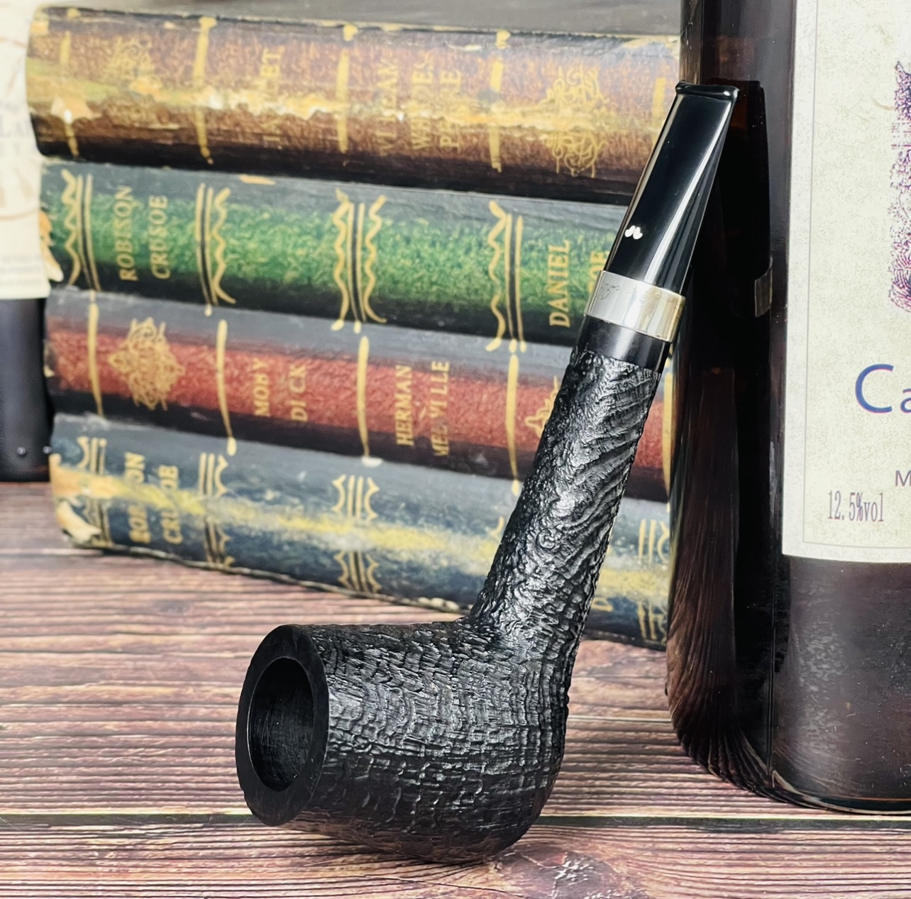 意大利白胡子年份限量直斗大银圈喷砂男士礼品