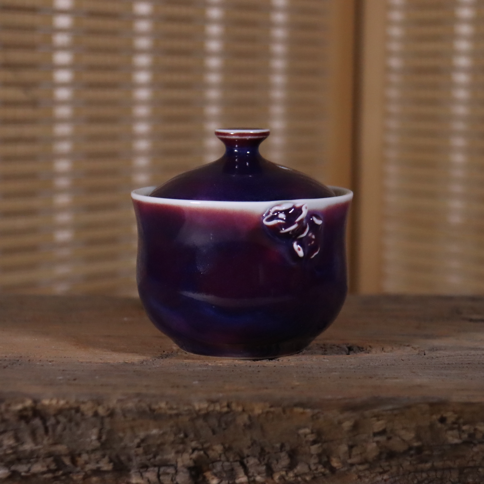 轩泽瓷韵手工茶具茶溜子盖碗茶杯主人杯泡茶中式手拉胚钧瓷陶瓷