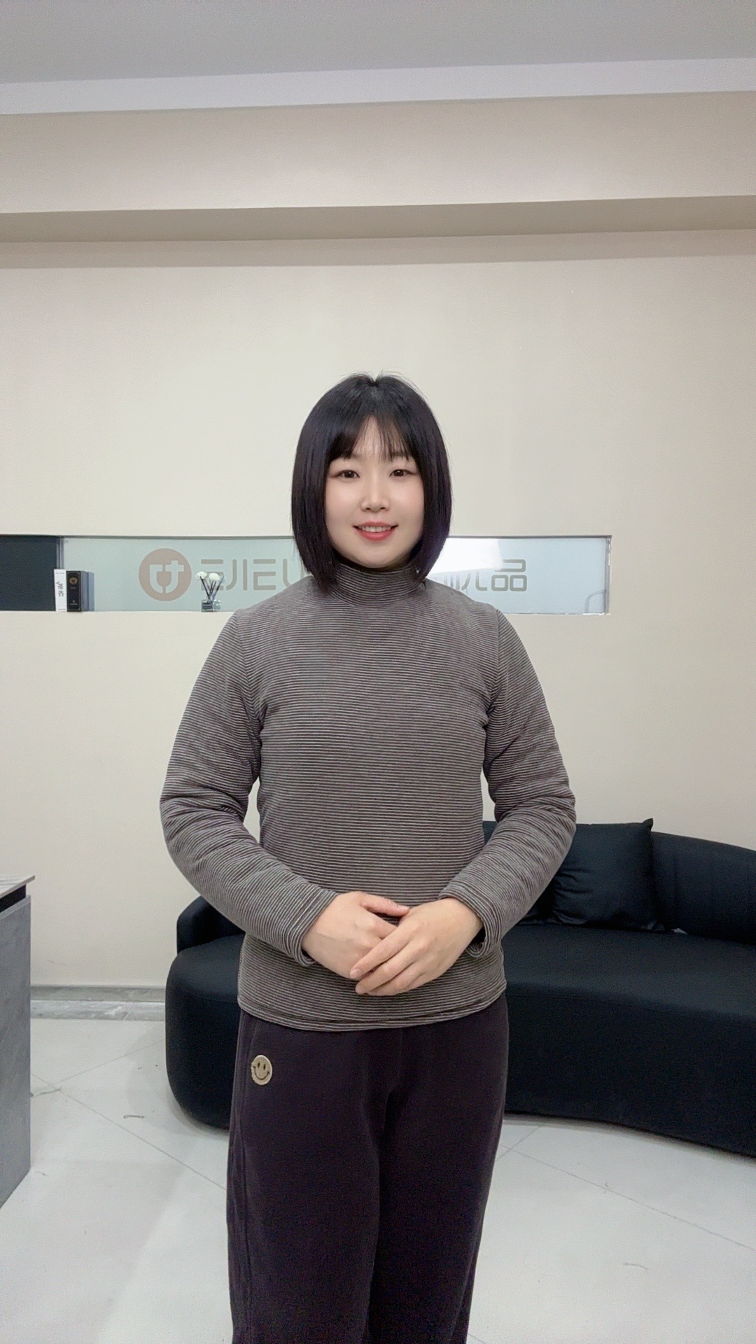 女士加长条纹内穿驼绒棉袄(160身高以上下单，小个子勿拍，)