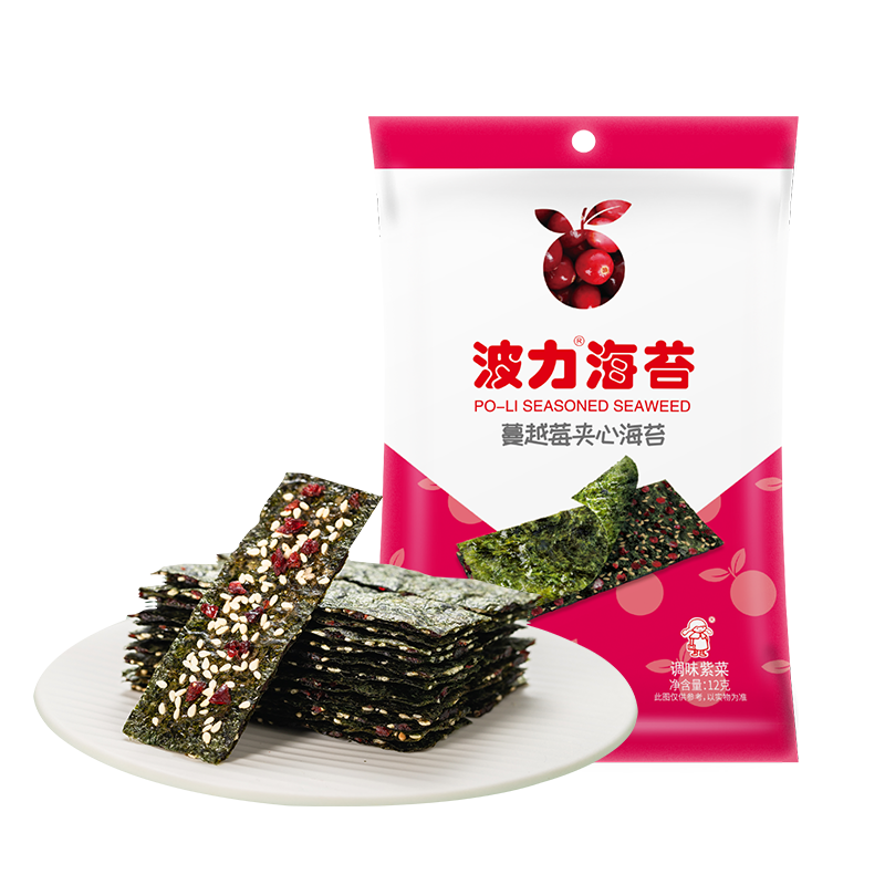 波力蔓越莓夹心脆12gX1包