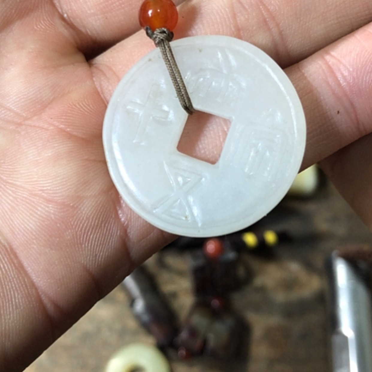 【闪购商品】和田玉（糖玉）挂件未镶嵌知*斋