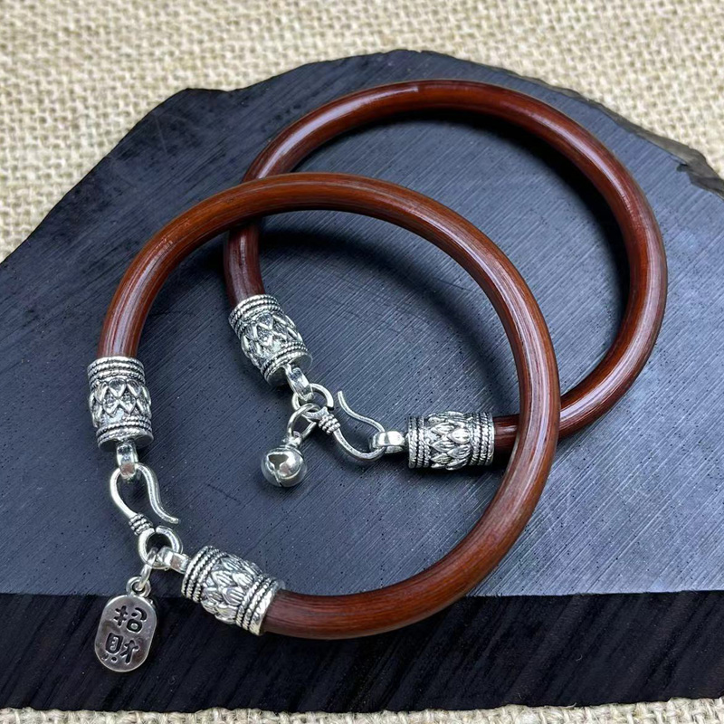 非金属木质手镯 鸡血藤手镯男女情侣款复古民族风饰品
