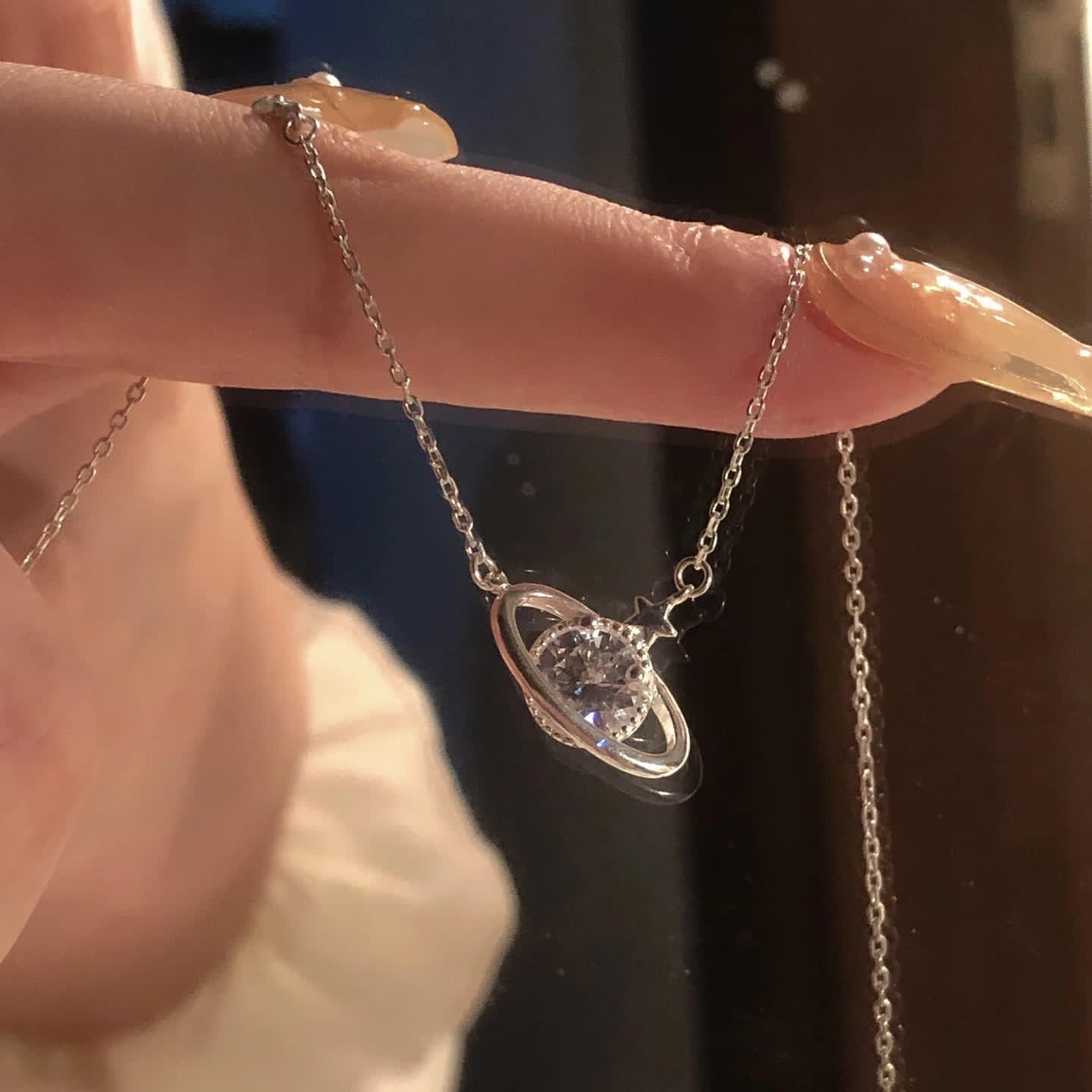 浪漫土星.高定星星项链K221