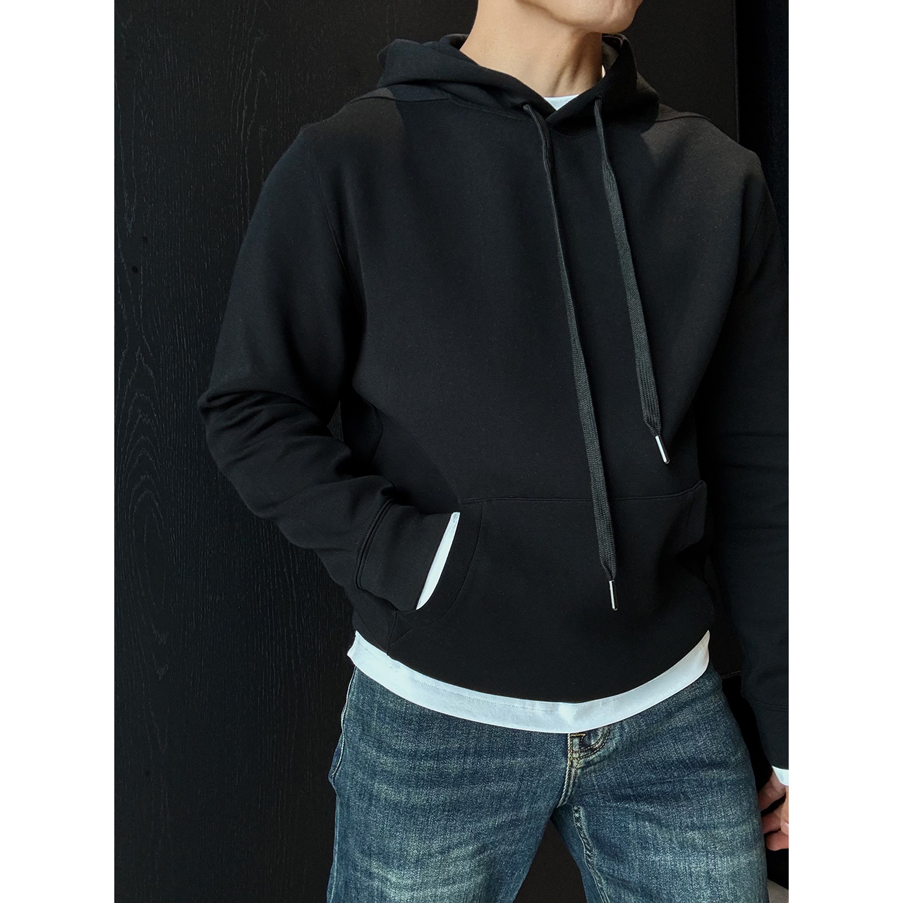 no 退 no换 ⚠️87# 前束肩太空棉连帽卫衣休闲时尚男士