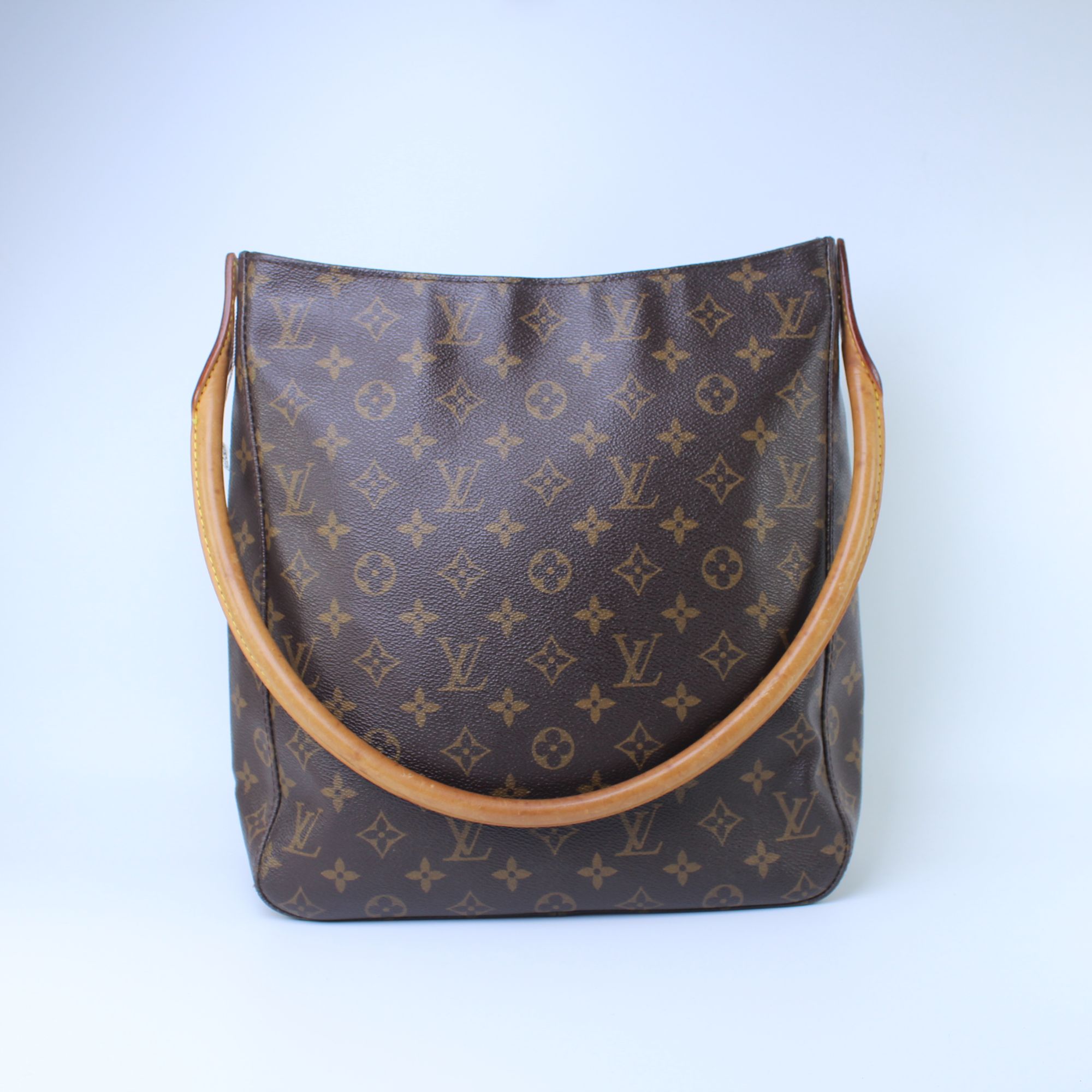 95新 LouisVuitton/路易威登 老花大号LOOPING名媛单肩包MI1000