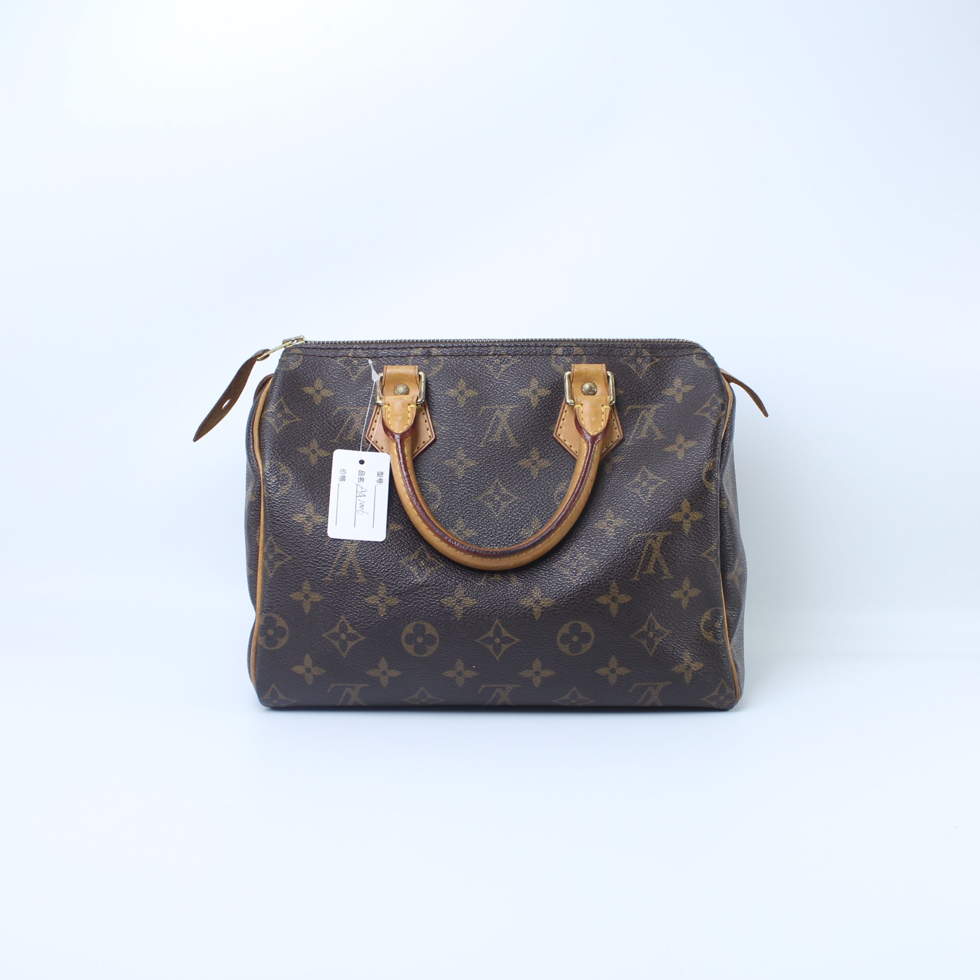 95新 LouisVuitton/路易威登 AA1006经典老花Speedy25手提包