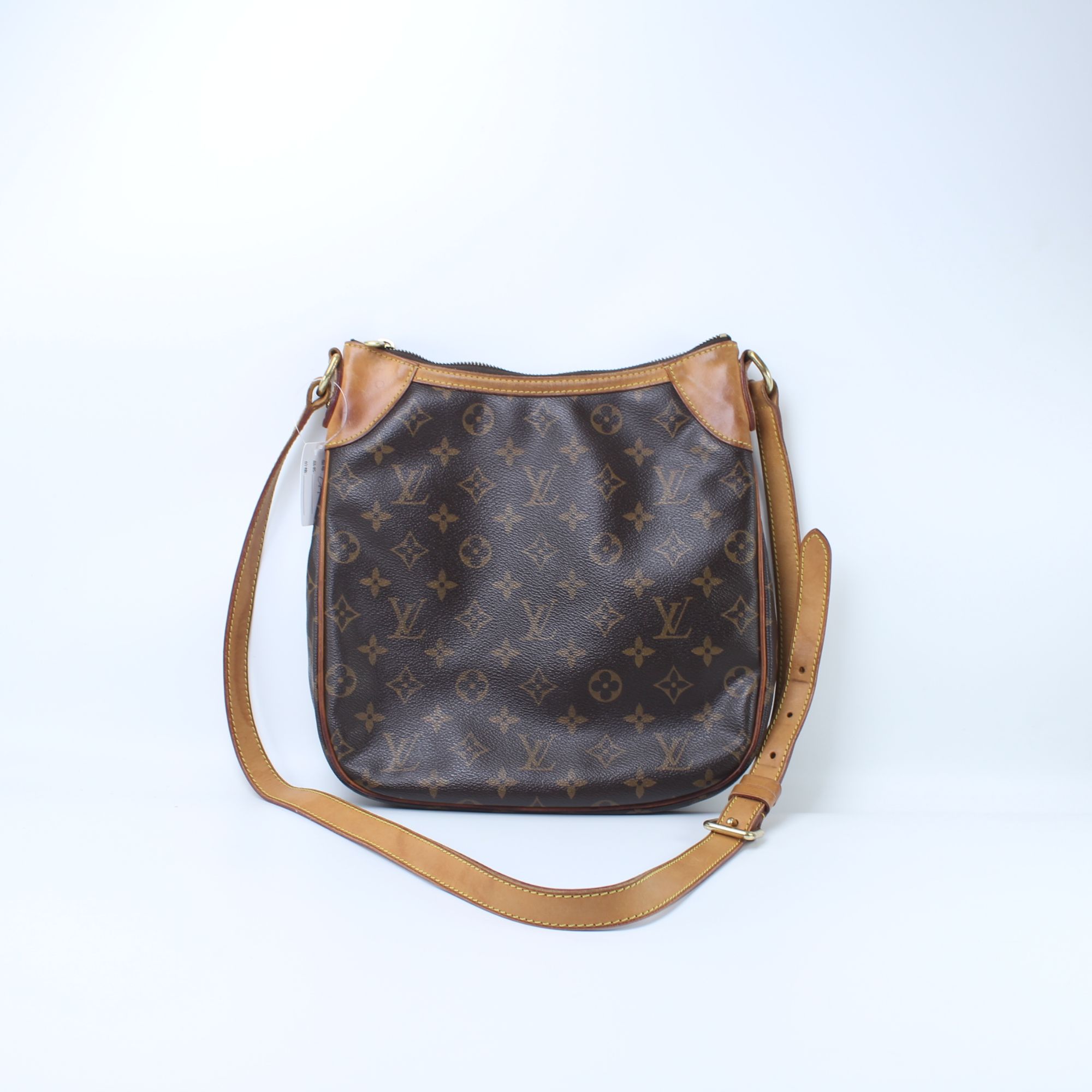 95新 LouisVuitton/路易威登 CA4078 经典老花小号牛角包单肩包