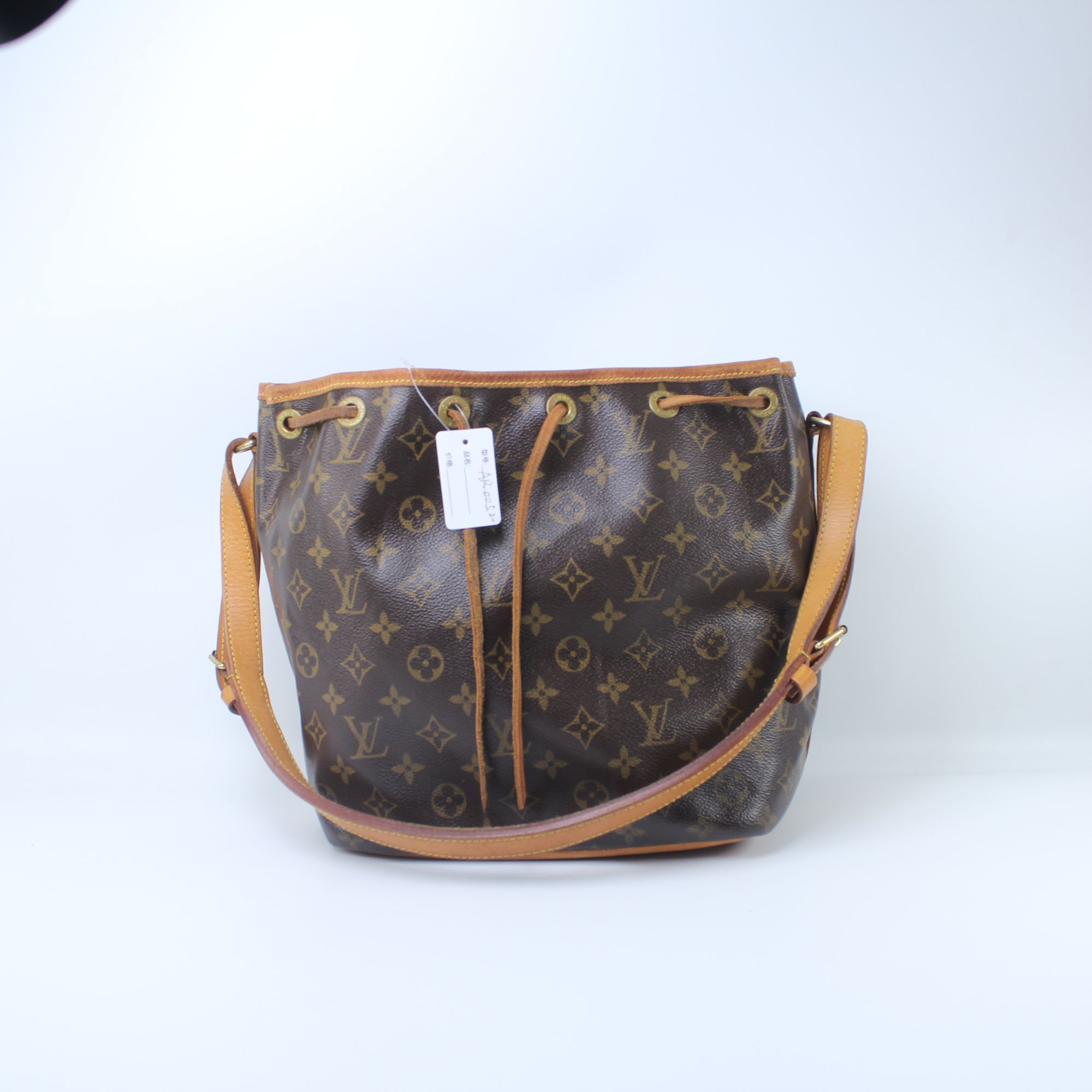 95新 LouisVuitton/路易威登 AR0052经典老花中号水桶单肩包