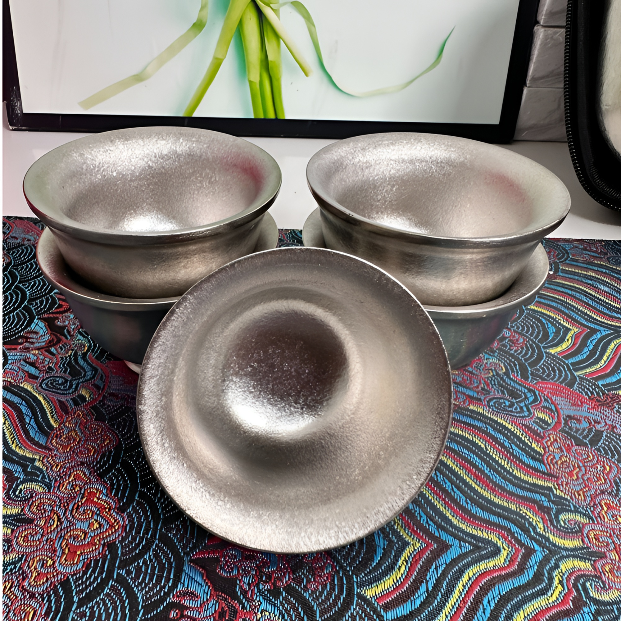 全新正品纯钛双层小茶杯户外钛杯40ml露营酒杯茶碗旅行茶具主人杯