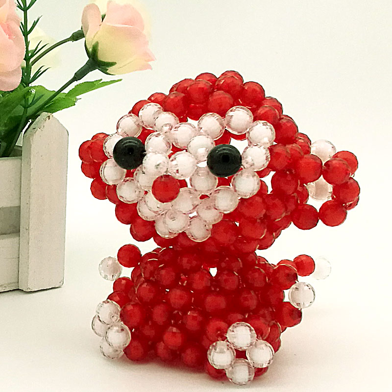 手工串珠生肖猴工艺品动物网红创意纯手工摆设桌面摆件成品