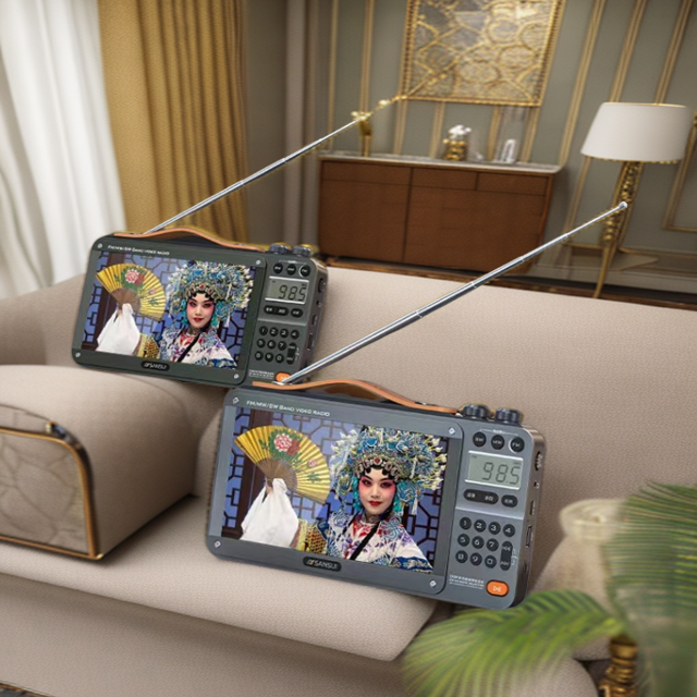 SANSUI/山水F51老人全波段收音机高清视频播放机看电影可拆卸电池