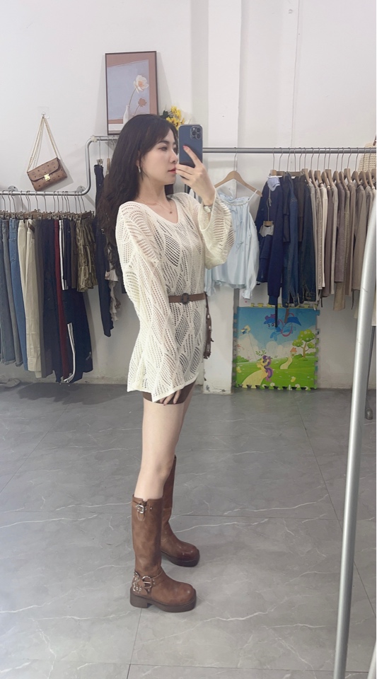 小个子穿搭一整套2024新款轻熟法式镂空针织衫吊带包臀裙两件套女