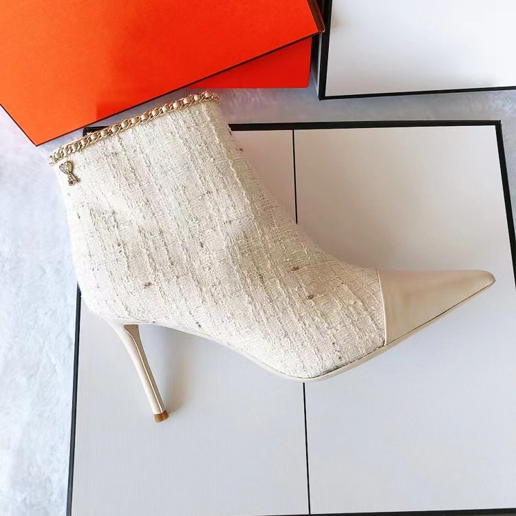 小香高跟时尚气质秋冬女靴（951T-1415）