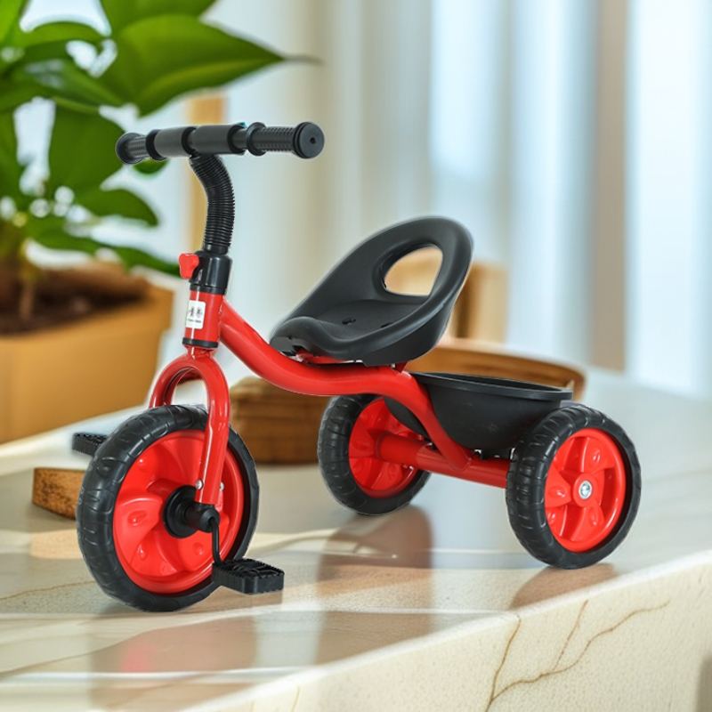 带脚踏宝宝三轮车高碳钢学步车自行车助步车全快拆便携