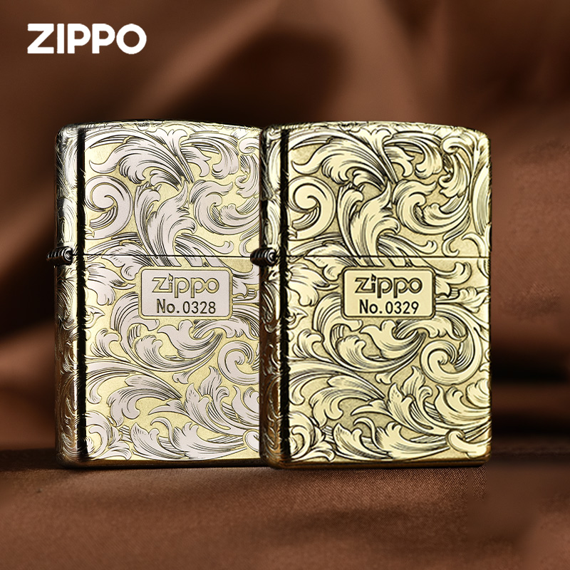 ZIPPO打火机盔甲五面唐草正版原装男士送礼防风打火机DYH1X1