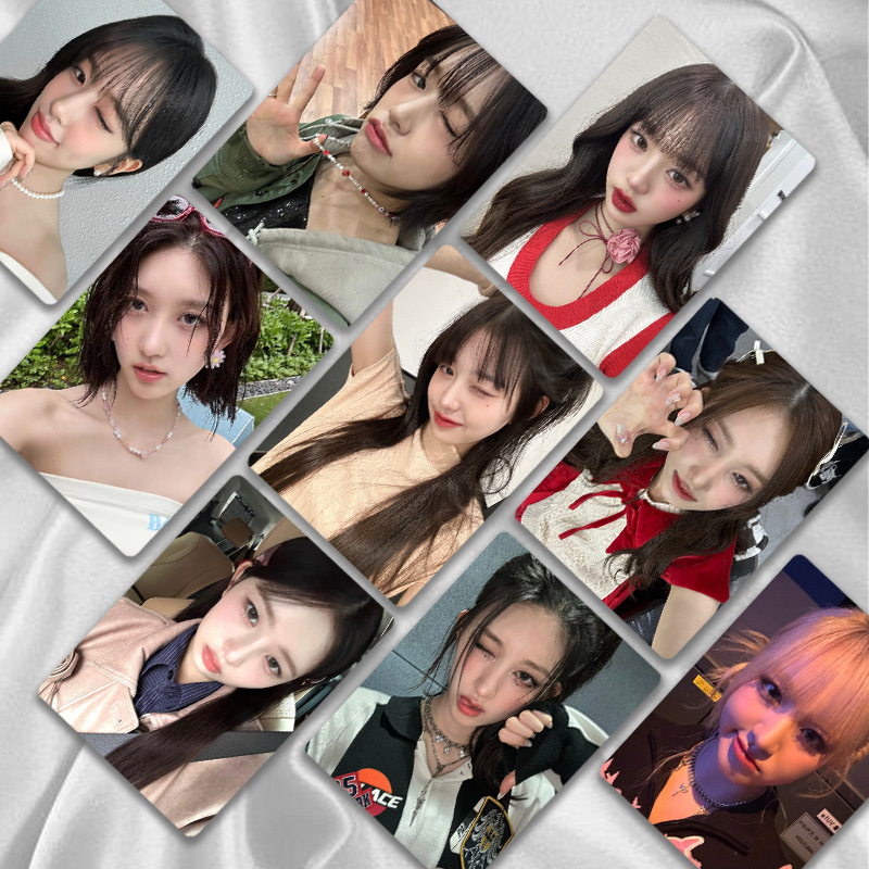 IVE组合镭射小卡50张张员瑛安宥真LIZ周边拍立得卡片LOMO卡明信片