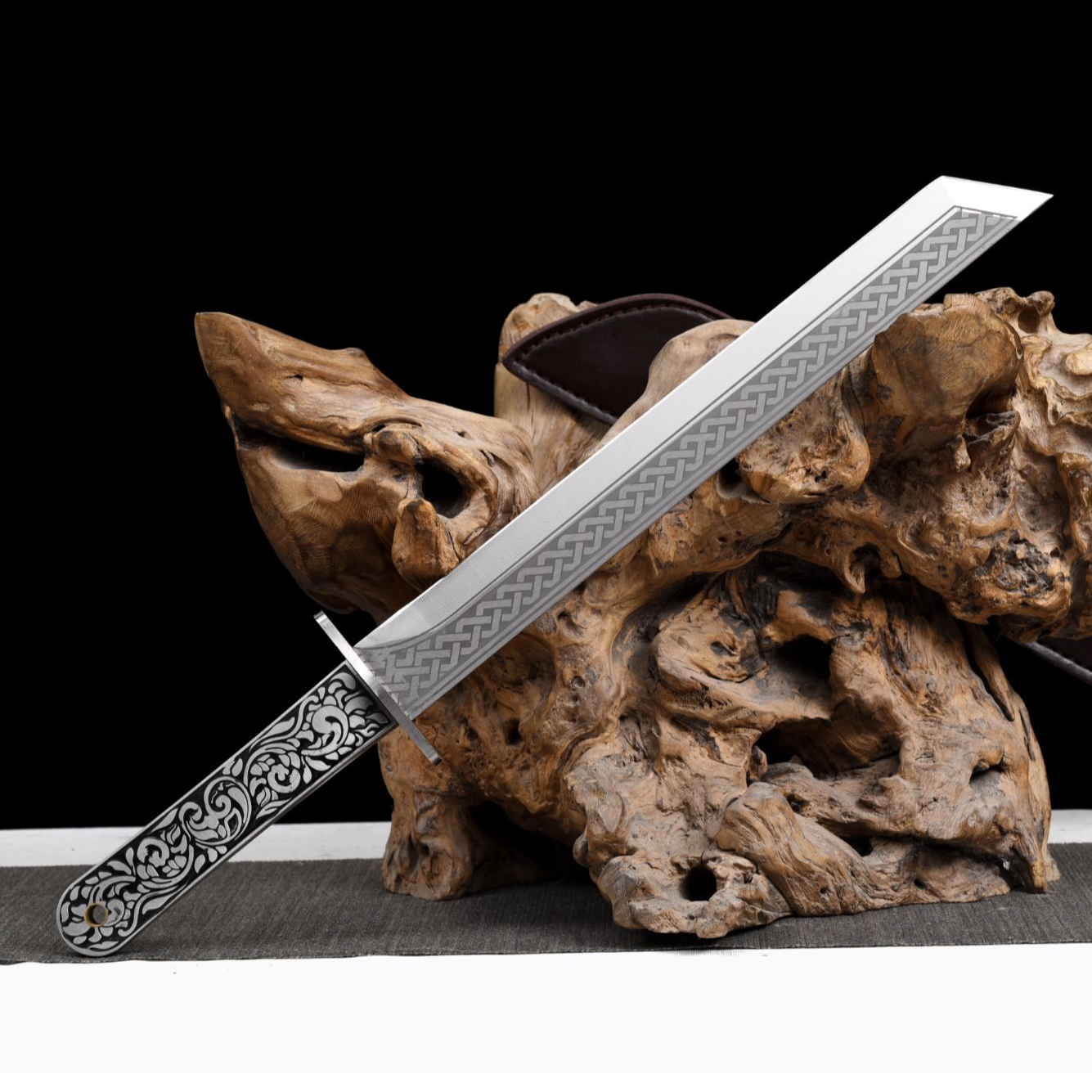 锦悦唐横 龙泉传统刀剑一体唐横刀未开刃