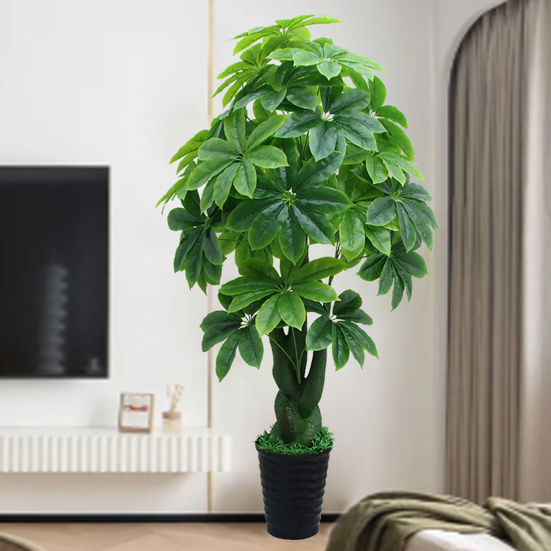 仿真发财树室内装饰假植物盆栽客厅假花大型落地招财塑料仿生绿植