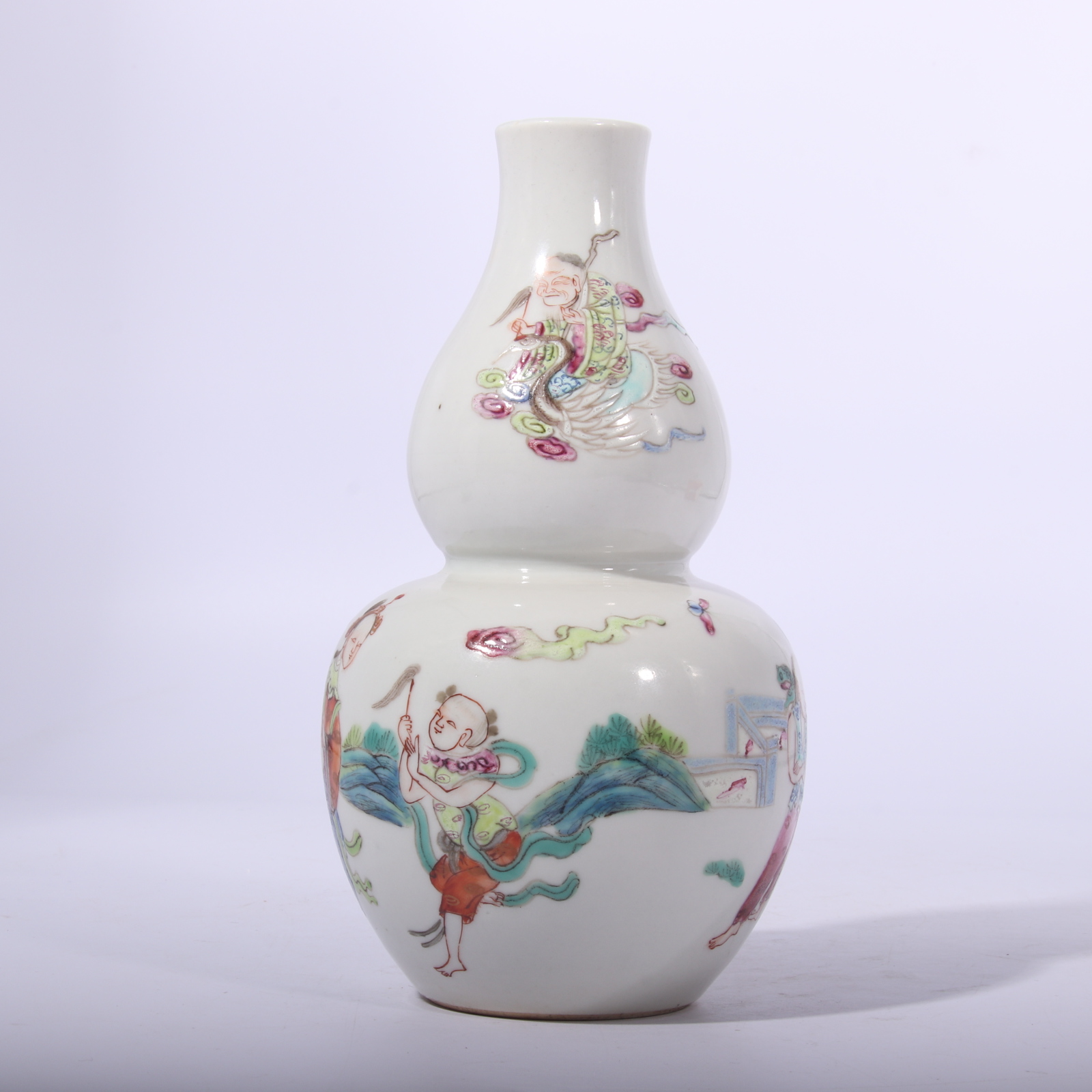 粉彩人物故事纹葫芦瓶Y305