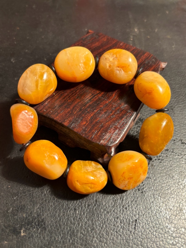 田黄手串黄黄石手串