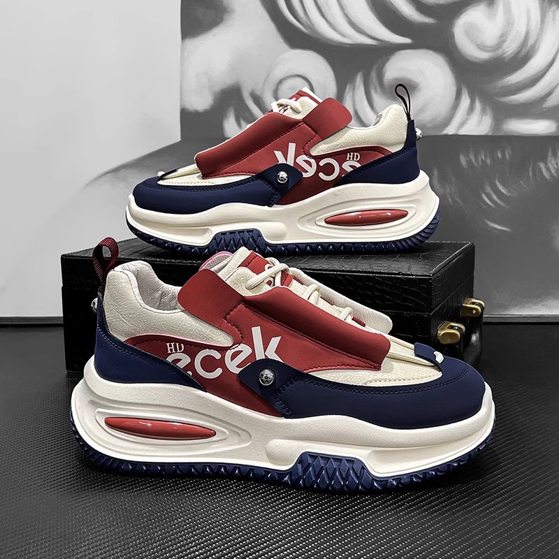 秋季低帮男鞋时尚百搭厚底潮鞋男士潮流韩版休闲老爹鞋鞋子运动鞋