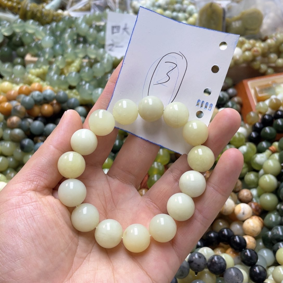 蛇纹石玉手链未镶嵌