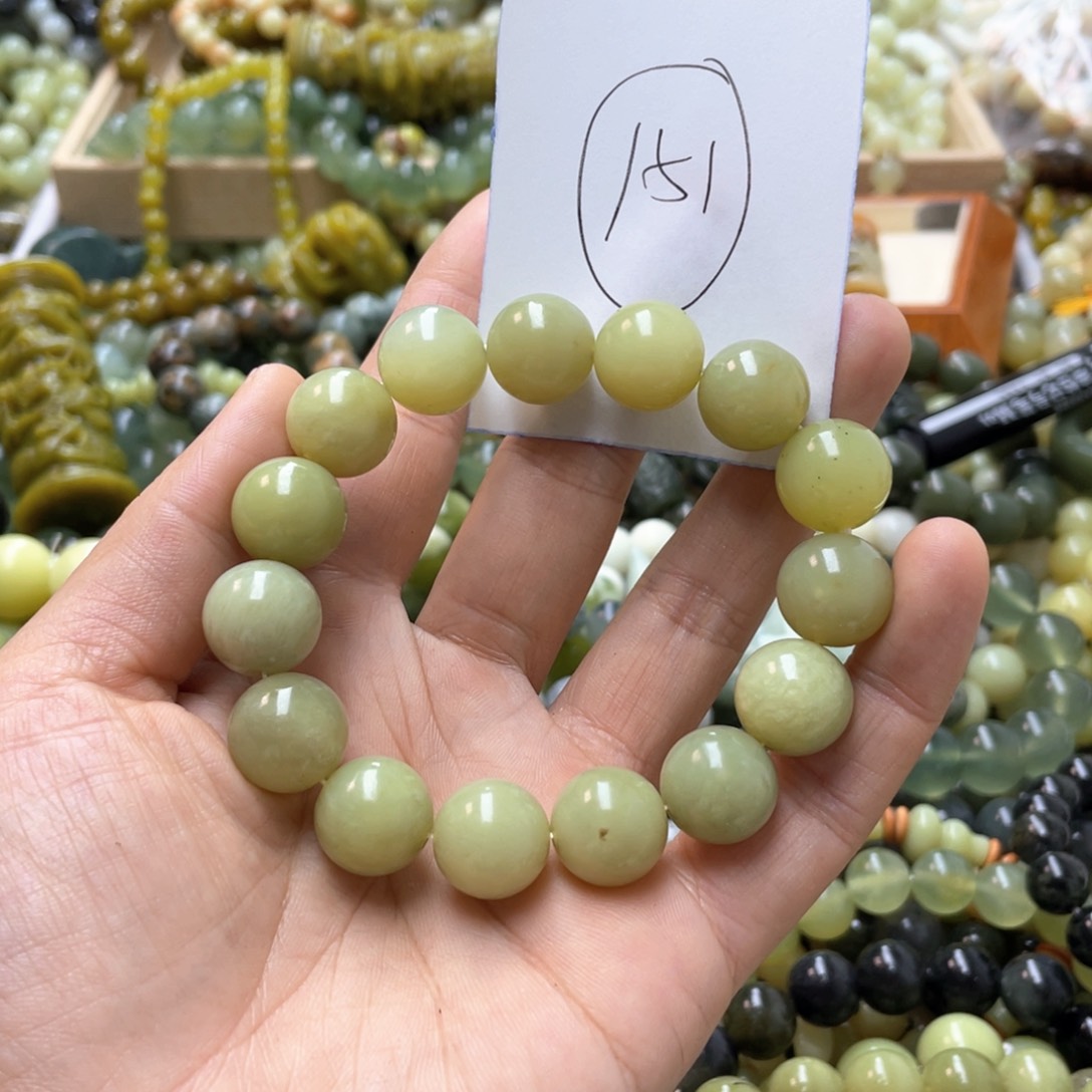 蛇纹石玉手链未镶嵌