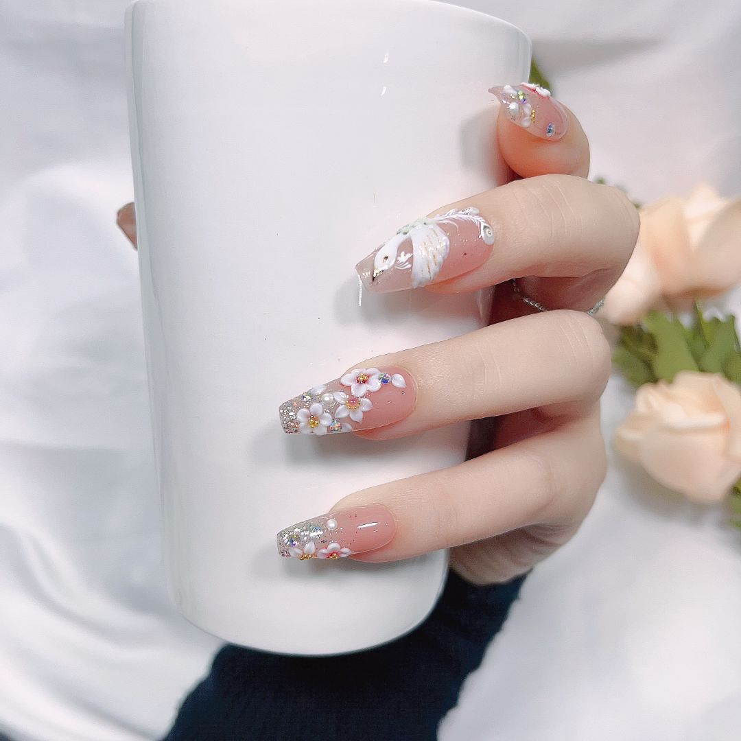 【YL021凤凰物语】薯你靓 品牌 原创设计 纯手工雕花穿戴甲